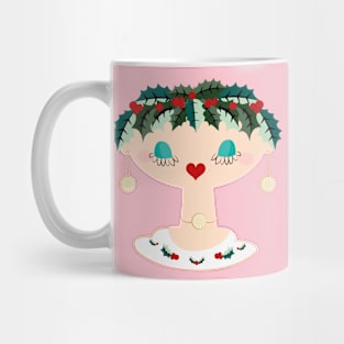 Holly Berry MCM design A (Holt Howard Vase) Mug